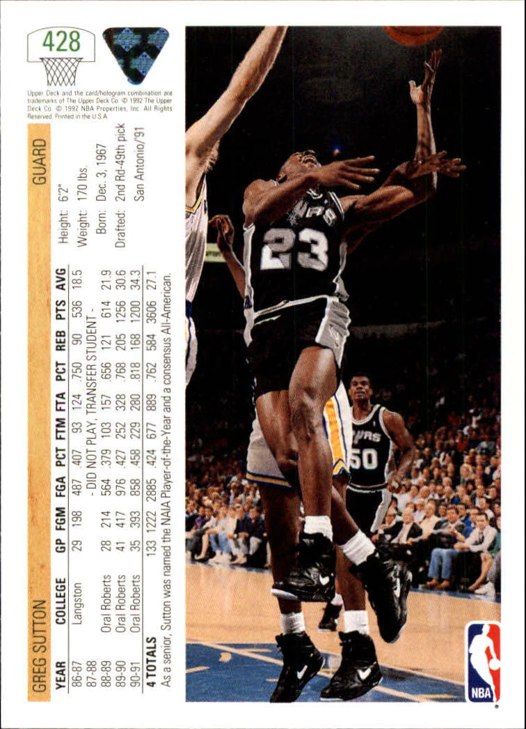 1991-92 Upper Deck Basketball Card Pick 251-500 - Picture 355 of 487