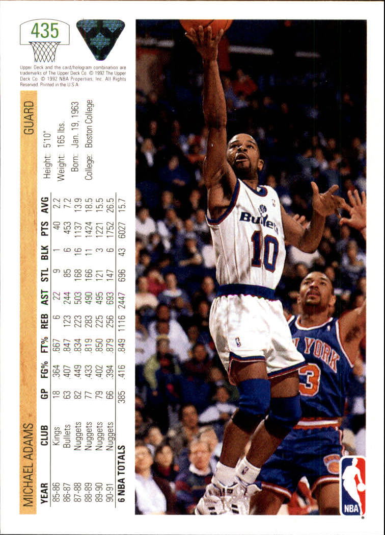1991-92 Upper Deck Basketball Card Pick 251-500 - Picture 367 of 487