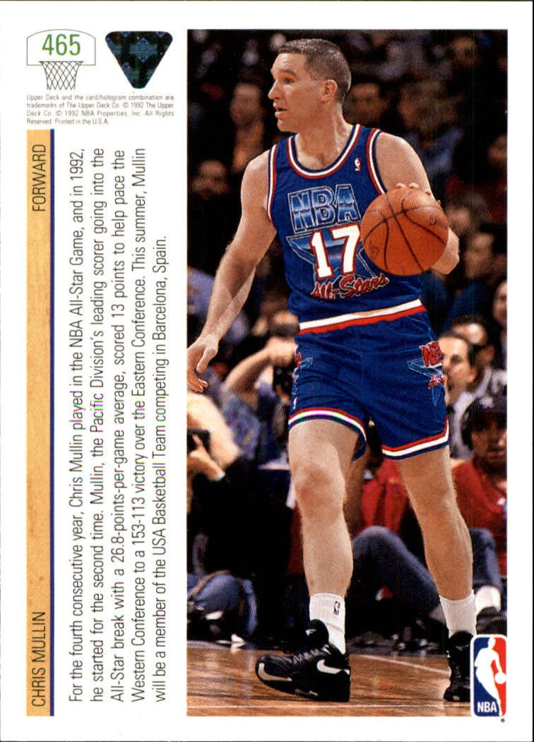 1991-92 Upper Deck Basketball Card Pick 251-500 - Picture 419 of 487