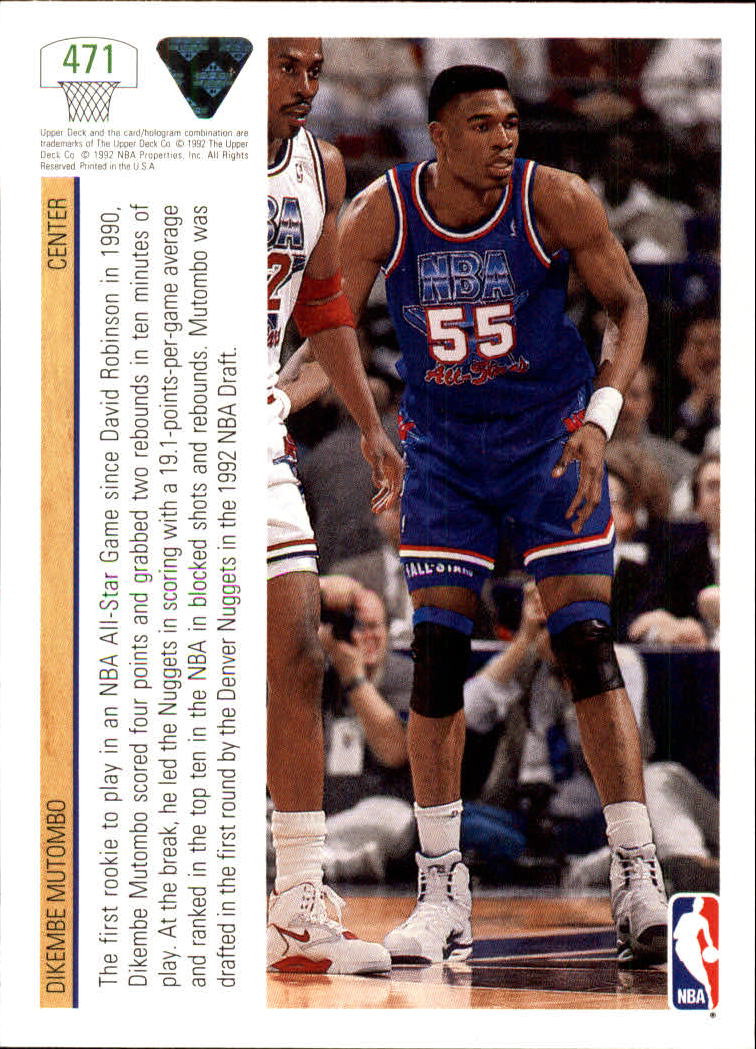 1991-92 Upper Deck Basketball Card Pick 251-500 - Picture 431 of 487