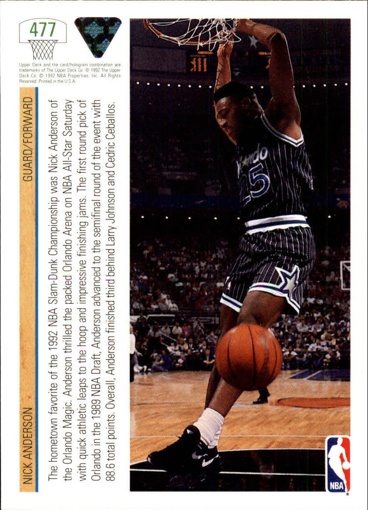 1991-92 Upper Deck Basketball Card Pick 251-500 - Picture 443 of 487