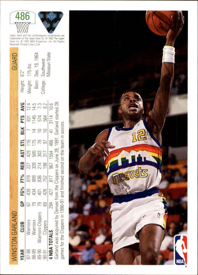 1991-92 Upper Deck Basketball Card Pick 251-500 - Picture 459 of 487