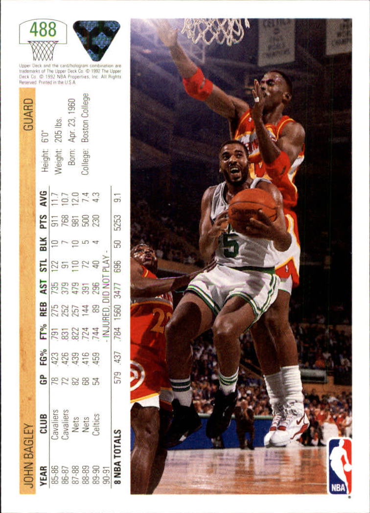 1991-92 Upper Deck Basketball Card Pick 251-500 - Picture 463 of 487