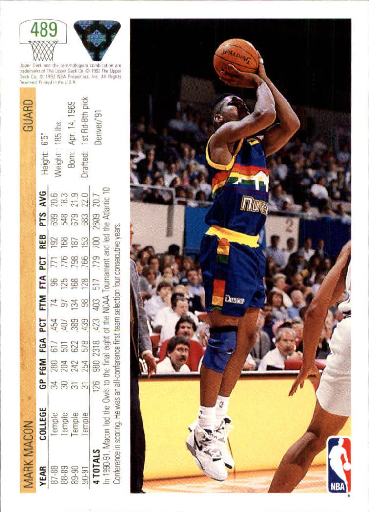 1991-92 Upper Deck Basketball Card Pick 251-500 - Picture 465 of 487