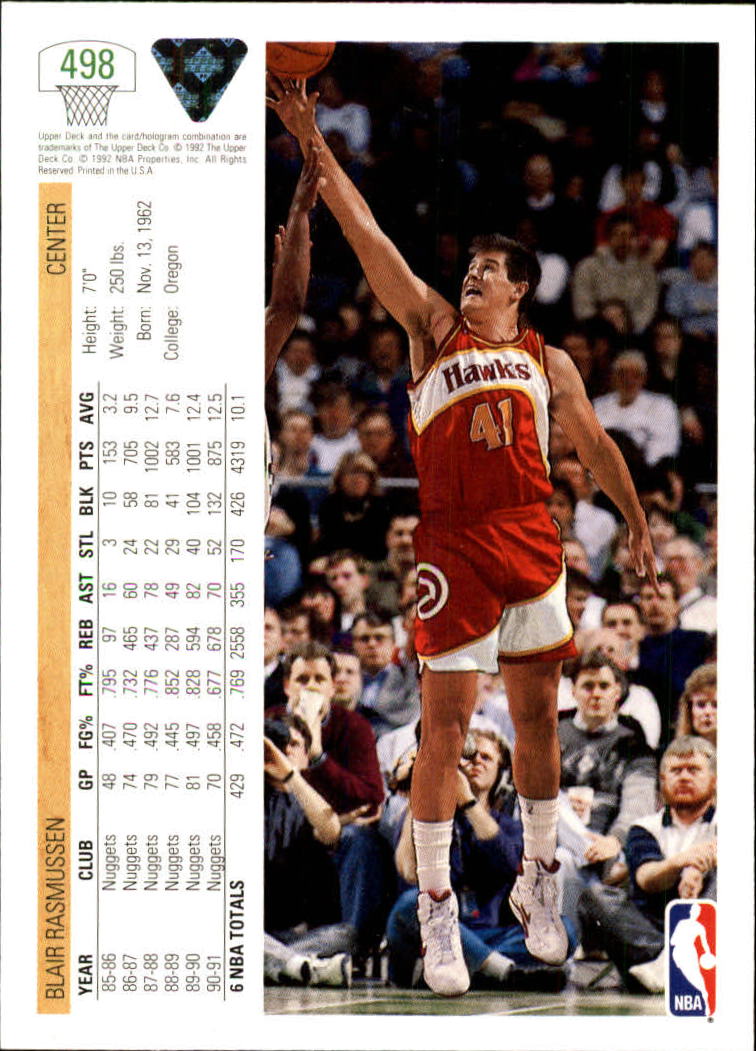 1991-92 Upper Deck Basketball Card Pick 251-500 - Picture 483 of 487