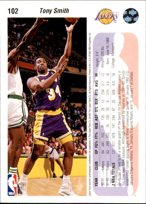 1992-93 choix de cartes basketball pont supérieur 96-264 - Photo 15 sur 339