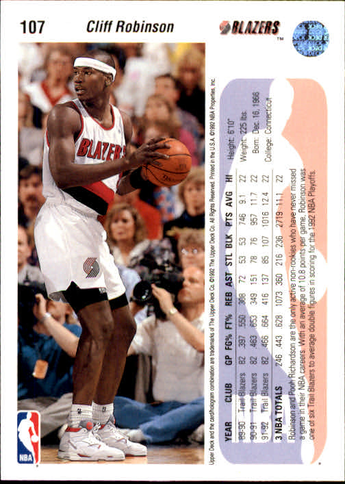 1992-93 choix de cartes basketball pont supérieur 96-264 - Photo 25 sur 339
