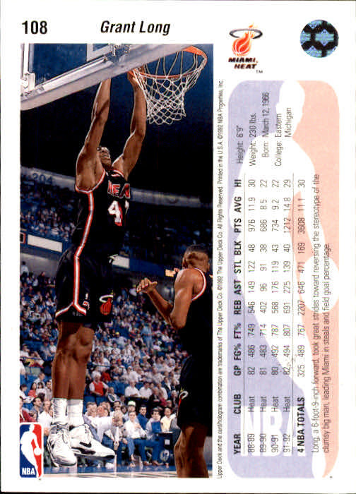1992-93 choix de cartes basketball pont supérieur 96-264 - Photo 27 sur 339