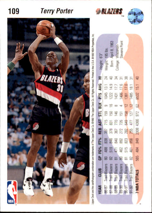 1992-93 choix de cartes basketball pont supérieur 96-264 - Photo 29 sur 339