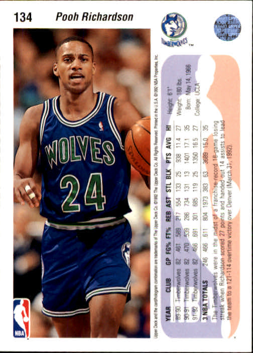 1992-93 choix de cartes basketball pont supérieur 96-264 - Photo 79 sur 339