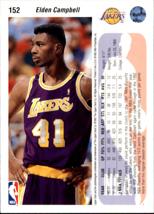 1992-93 choix de cartes basketball pont supérieur 96-264 - Photo 115 sur 339