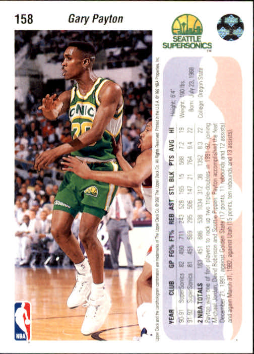 1992-93 choix de cartes basketball pont supérieur 96-264 - Photo 127 sur 339