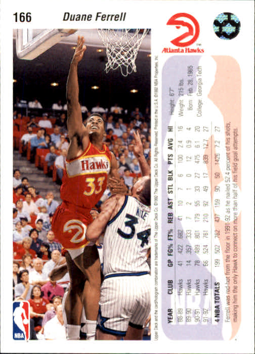 1992-93 choix de cartes basketball pont supérieur 96-264 - Photo 143 sur 339