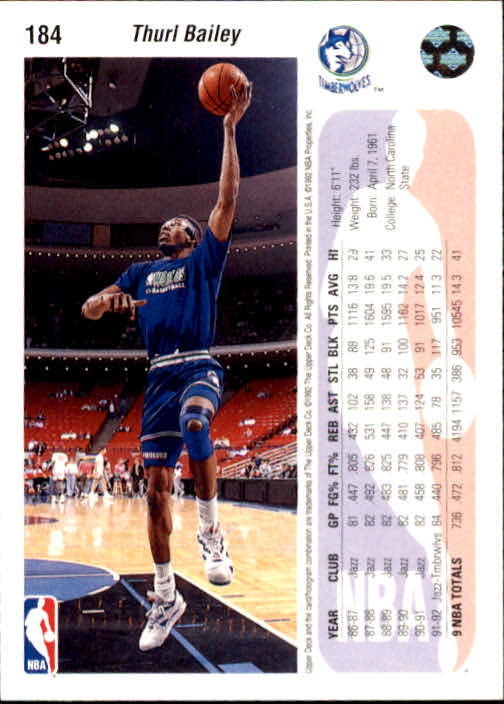 1992-93 choix de cartes basketball pont supérieur 96-264 - Photo 179 sur 339