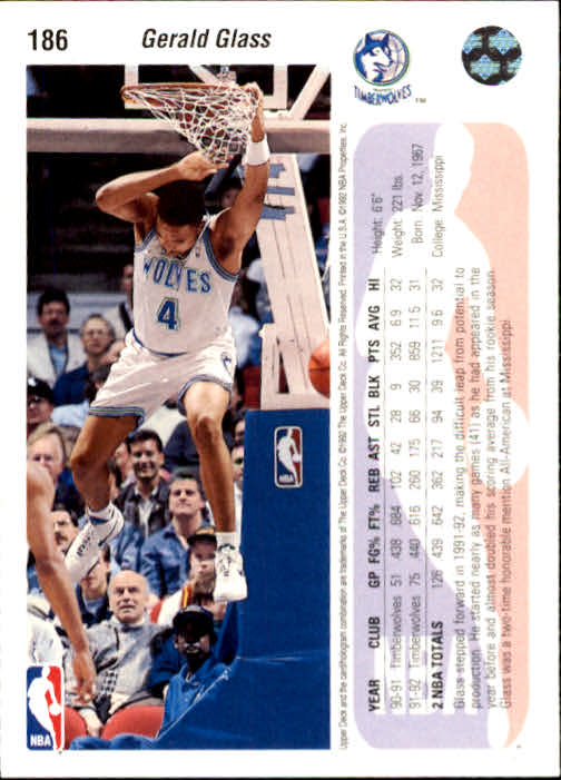 1992-93 choix de cartes basketball pont supérieur 96-264 - Photo 183 sur 339