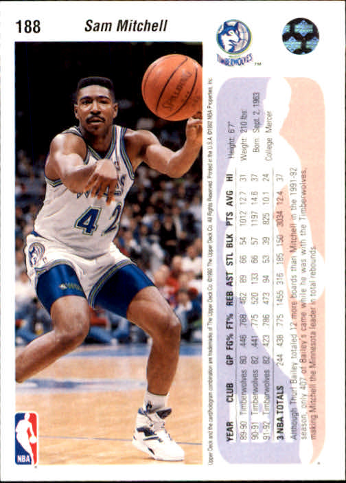 1992-93 choix de cartes basketball pont supérieur 96-264 - Photo 187 sur 339