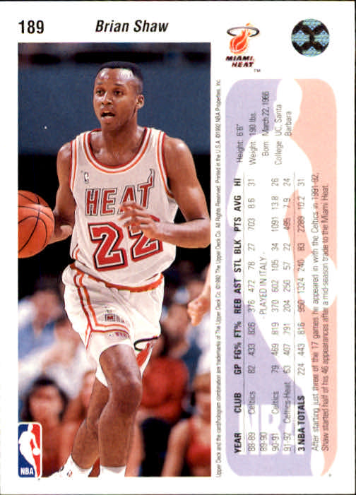 1992-93 choix de cartes basketball pont supérieur 96-264 - Photo 189 sur 339