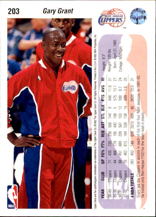 1992-93 choix de cartes basketball pont supérieur 96-264 - Photo 217 sur 339