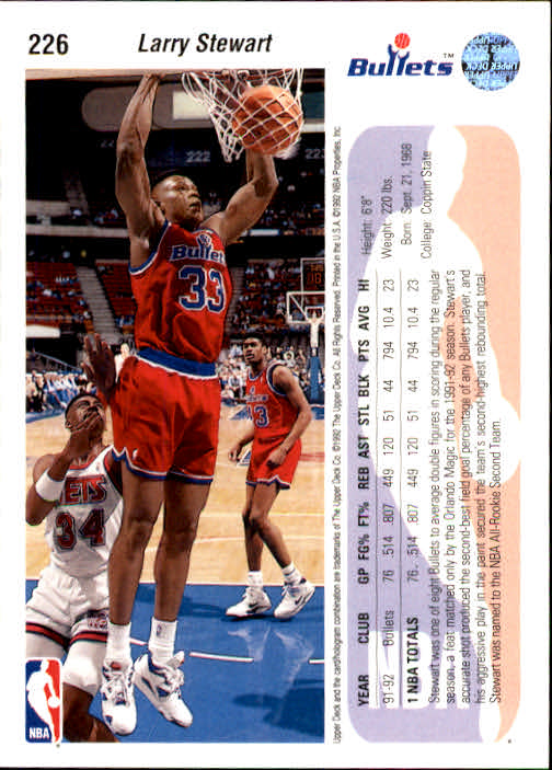 1992-93 choix de cartes basketball pont supérieur 96-264 - Photo 263 sur 339