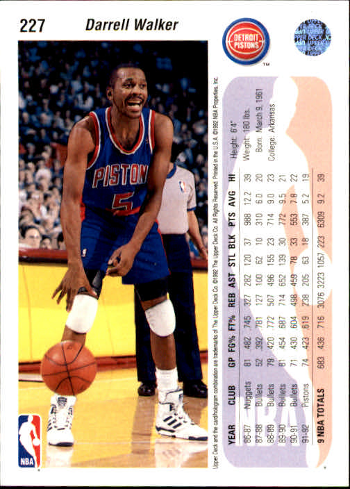 thumbnail 55  - 1992-93 Upper Deck Basketball (Cards 201-400) (Pick Your Cards)
