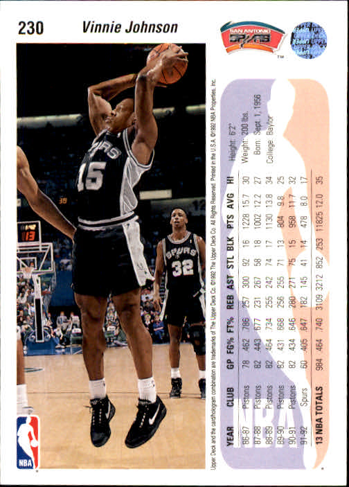 thumbnail 61  - 1992-93 Upper Deck Basketball (Cards 201-400) (Pick Your Cards)