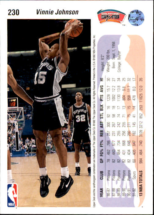 1992-93 choix de cartes basketball pont supérieur 96-264 - Photo 271 sur 339