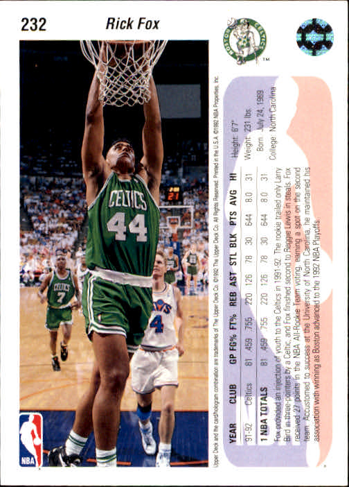 1992-93 choix de cartes basketball pont supérieur 96-264 - Photo 275 sur 339