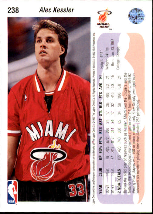1992-93 choix de cartes basketball pont supérieur 96-264 - Photo 287 sur 339