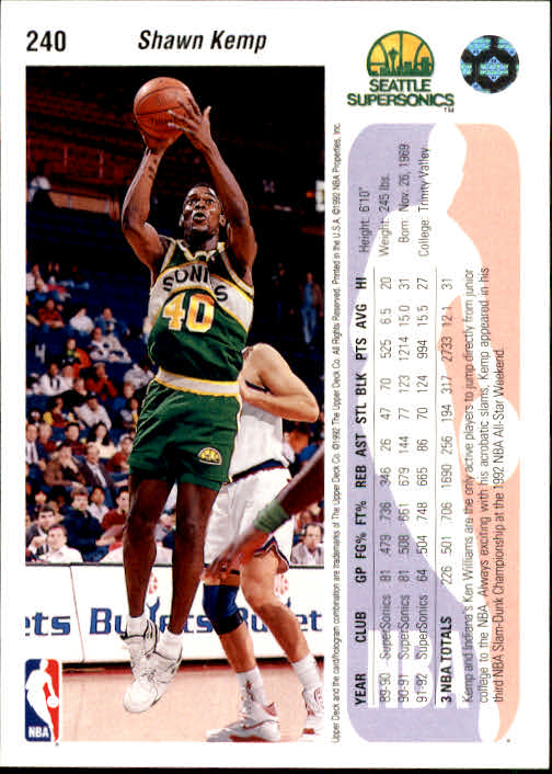 thumbnail 81  - 1992-93 Upper Deck Basketball (Cards 201-400) (Pick Your Cards)