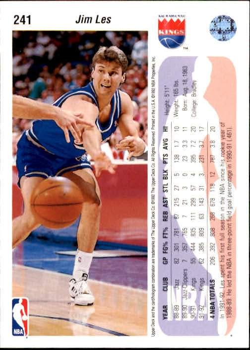 thumbnail 83  - 1992-93 Upper Deck Basketball (Cards 201-400) (Pick Your Cards)