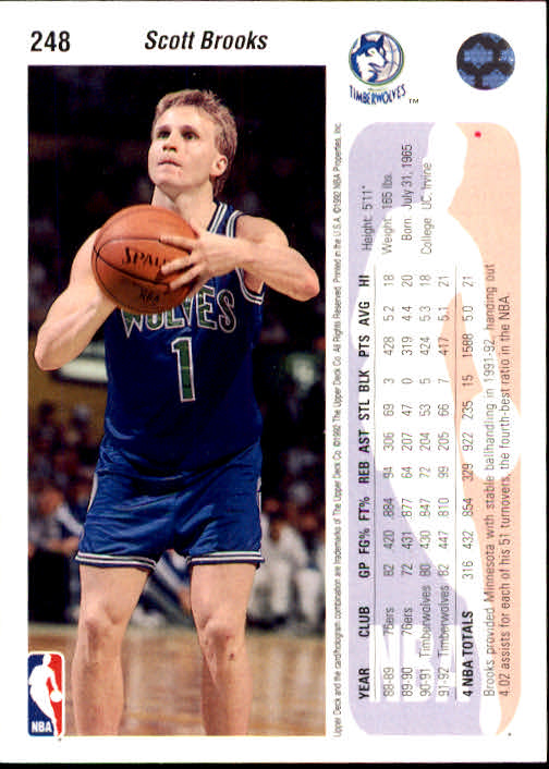 1992-93 choix de cartes basketball pont supérieur 96-264 - Photo 307 sur 339