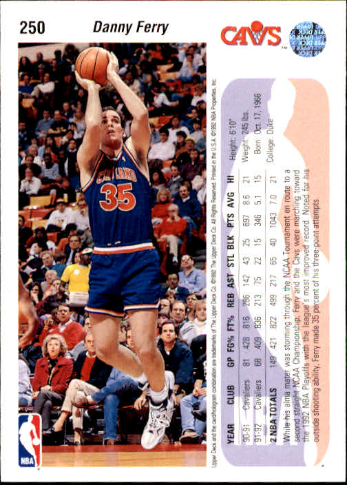 1992-93 choix de cartes basketball pont supérieur 96-264 - Photo 311 sur 339