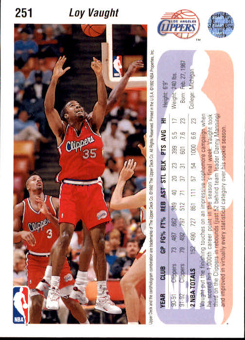 1992-93 choix de cartes basketball pont supérieur 96-264 - Photo 313 sur 339
