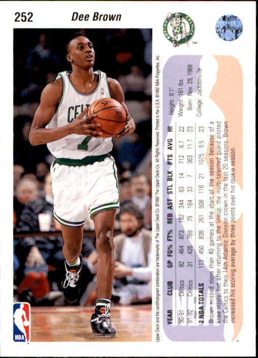 1992-93 choix de cartes basketball pont supérieur 96-264 - Photo 315 sur 339