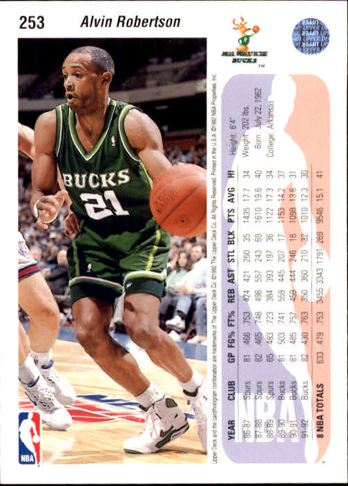thumbnail 107  - 1992-93 Upper Deck Basketball (Cards 201-400) (Pick Your Cards)