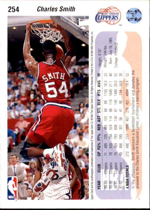 1992-93 choix de cartes basketball pont supérieur 96-264 - Photo 319 sur 339