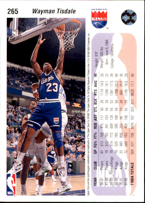 thumbnail 37  - 1992/1993 Upper Deck Basketball Part 2 Main Set Card #248 to #497