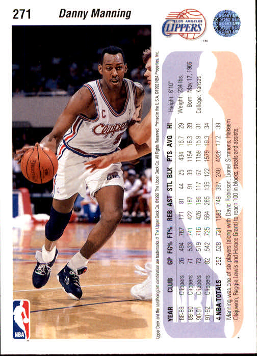 thumbnail 143  - 1992-93 Upper Deck Basketball (Cards 201-400) (Pick Your Cards)