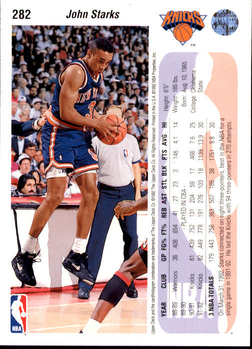 thumbnail 71  - 1992/1993 Upper Deck Basketball Part 2 Main Set Card #248 to #497