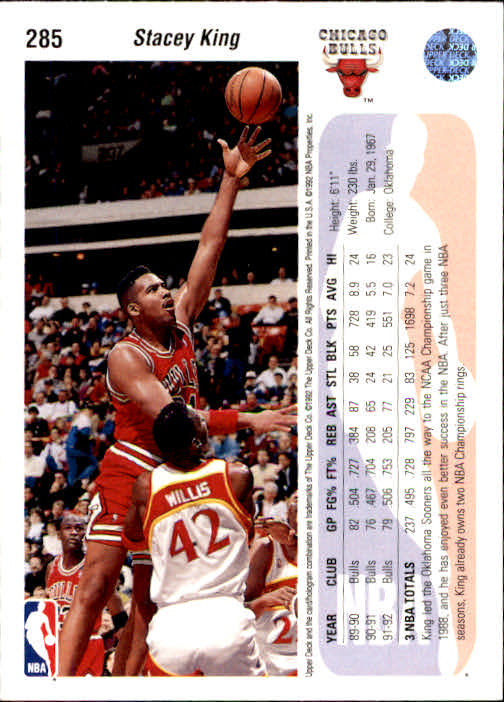 thumbnail 77  - 1992/1993 Upper Deck Basketball Part 2 Main Set Card #248 to #497