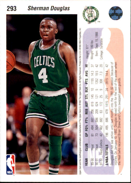 thumbnail 187  - 1992-93 Upper Deck Basketball (Cards 201-400) (Pick Your Cards)