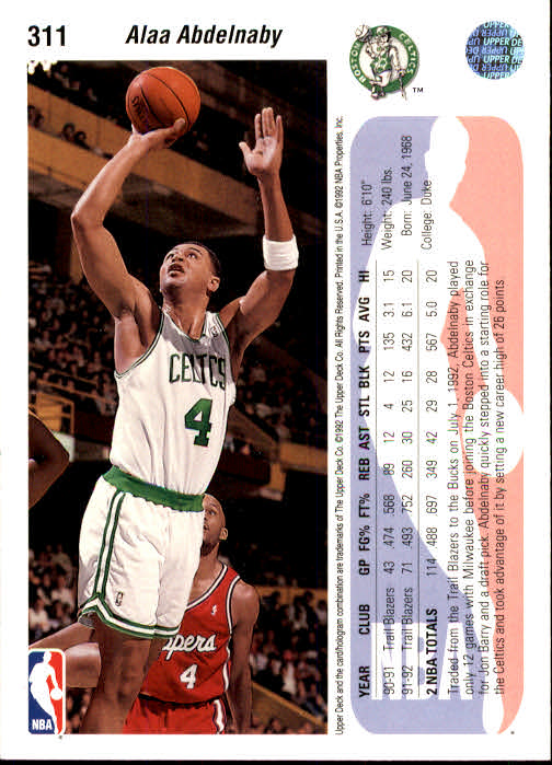 thumbnail 129  - 1992/1993 Upper Deck Basketball Part 2 Main Set Card #248 to #497