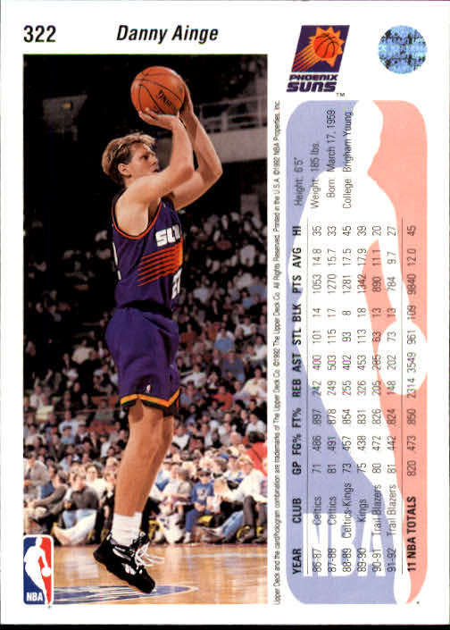 thumbnail 243  - 1992-93 Upper Deck Basketball (Cards 201-400) (Pick Your Cards)