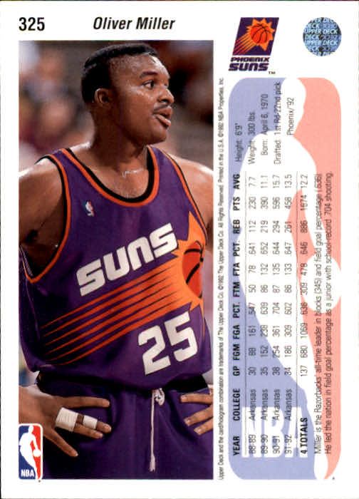 thumbnail 249  - 1992-93 Upper Deck Basketball (Cards 201-400) (Pick Your Cards)