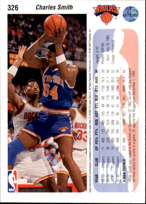 thumbnail 159  - 1992/1993 Upper Deck Basketball Part 2 Main Set Card #248 to #497