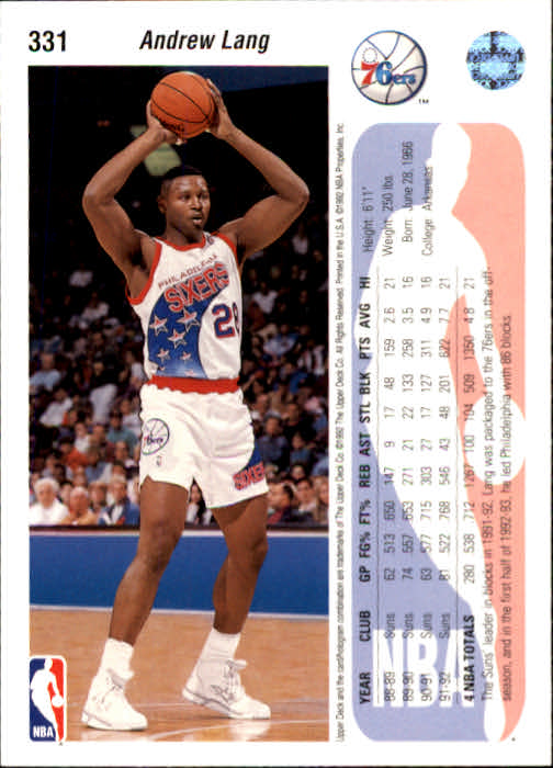 thumbnail 261  - 1992-93 Upper Deck Basketball (Cards 201-400) (Pick Your Cards)