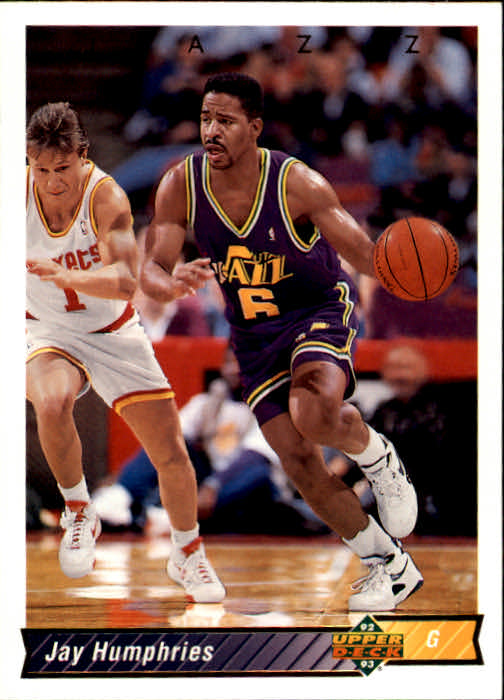 thumbnail 186  - 1992/1993 Upper Deck Basketball Part 2 Main Set Card #248 to #497