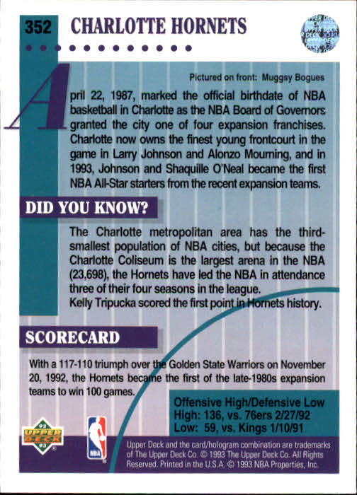 thumbnail 211  - 1992/1993 Upper Deck Basketball Part 2 Main Set Card #248 to #497
