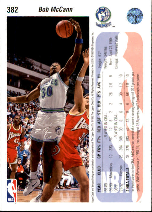 thumbnail 363  - 1992-93 Upper Deck Basketball (Cards 201-400) (Pick Your Cards)