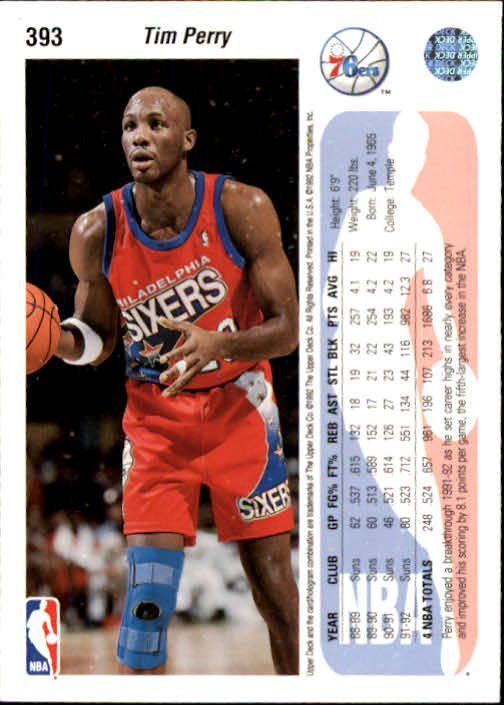 thumbnail 293  - 1992/1993 Upper Deck Basketball Part 2 Main Set Card #248 to #497